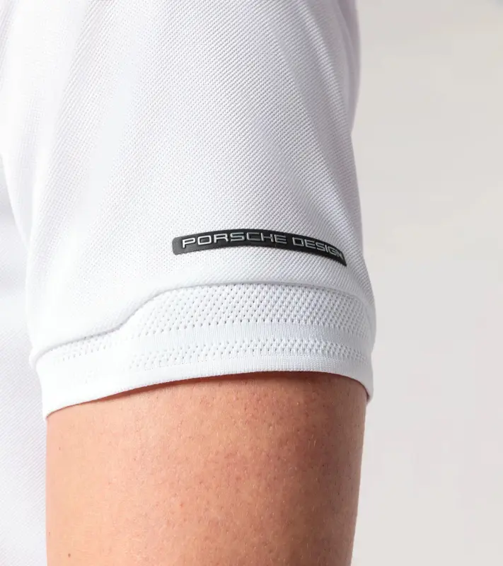 PORSCHE DESIGN Men's Polo Shirt Polokošile tričko s límečkem a knoflíčky bílá