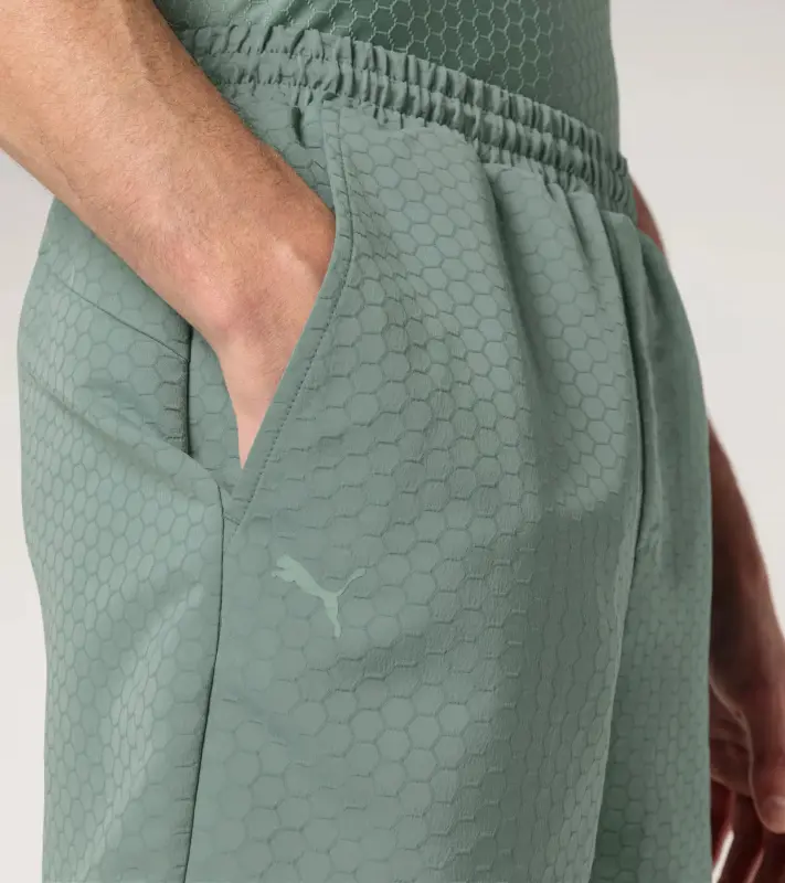 PORSCHE DESIGN Swimming shorts Plavky koupací šortky se šestihranným vzorem mátová zelená