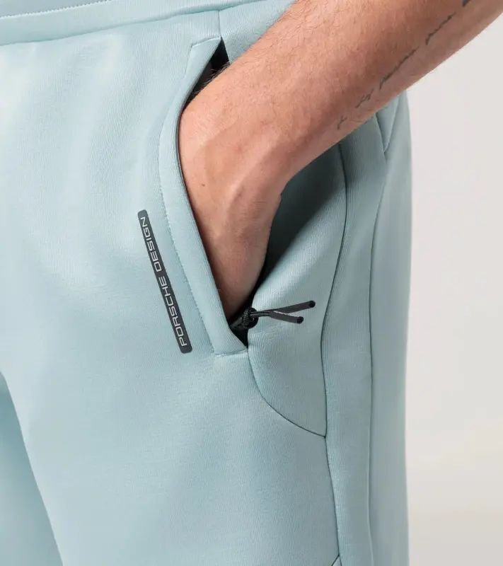 PORSCHE DESIGN Sweat shorts Krátké kalhoty šortky volnočasové s elastickým pasem mátová zelená