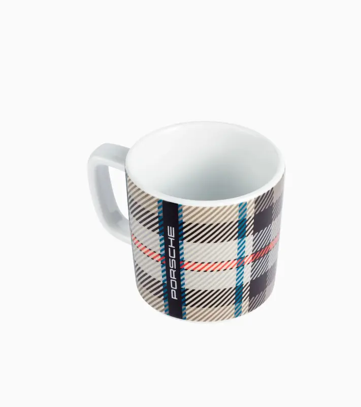 PORSCHE Collector's espresso cup no.8 50Y Turbo Limited Šálek na kávu 90ml s tartanovým vzorem