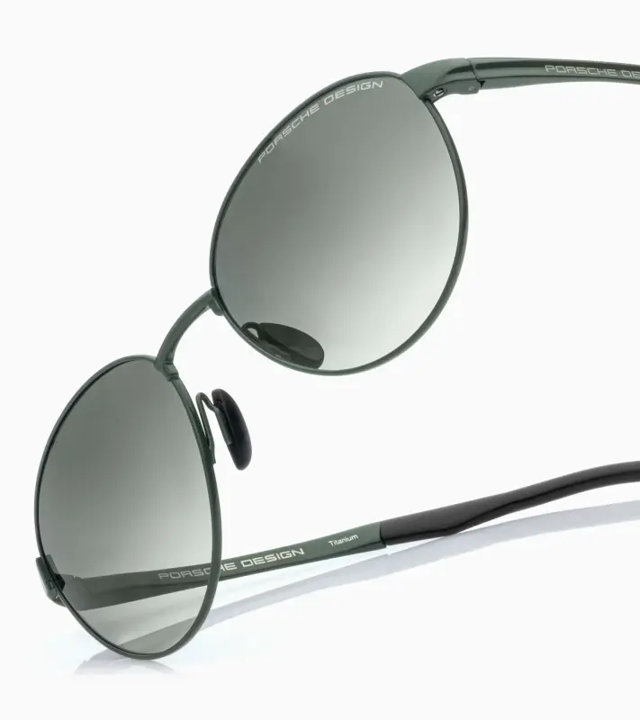 PORSCHE DESIGN Sunglasses P´8985 Sluneční brýle z titanu zelenočerné s kouřovými skly v gradientu