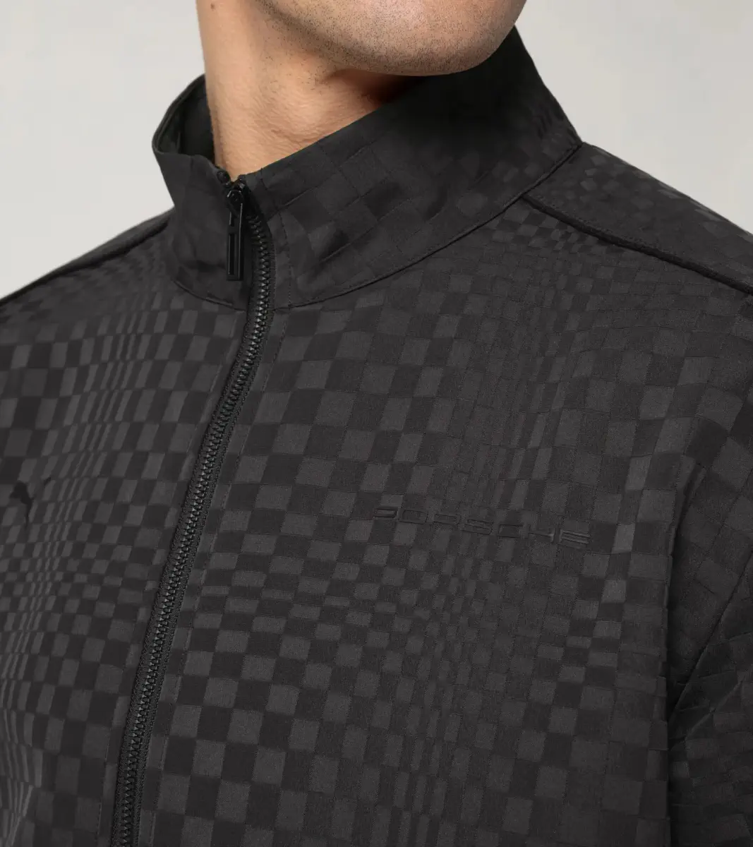 PORSCHE Jacquard tracksuit top 911 Spirit 70 žakárová mikina černá