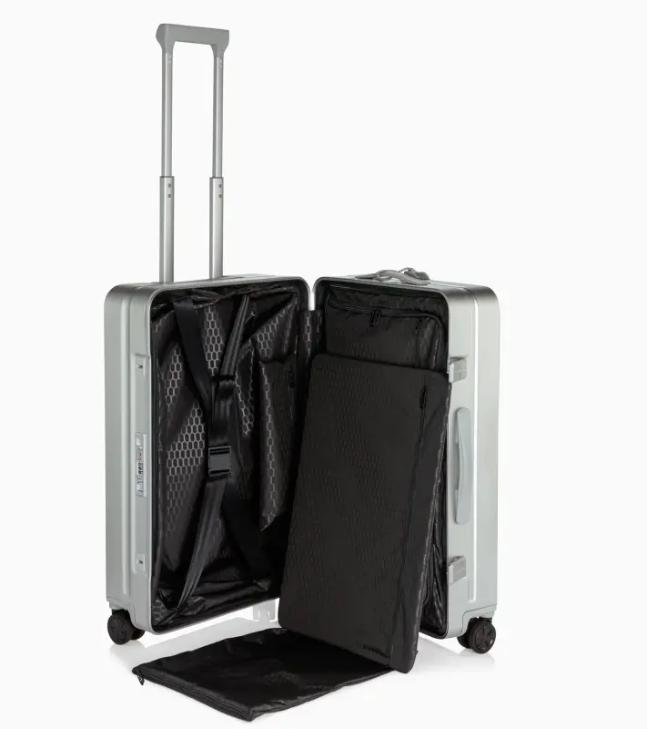 PORSCHE DESIGN Roadster Aluminum Trolley M Cestovní zavazadlo kufr velikost M stříbrná TSA