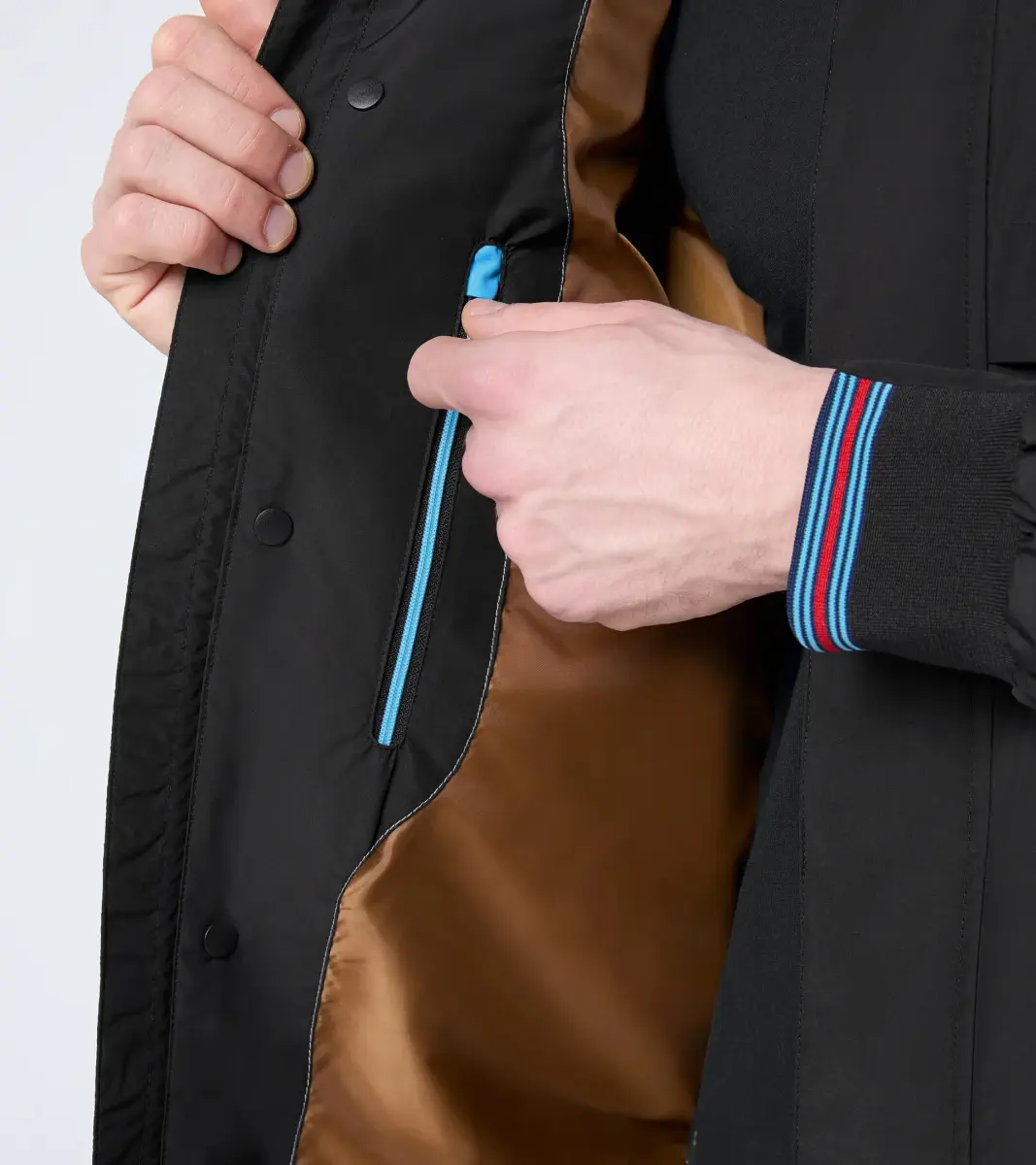 PORSCHE Windbreaker MARTINI RACING® větrovka s kapucí černá