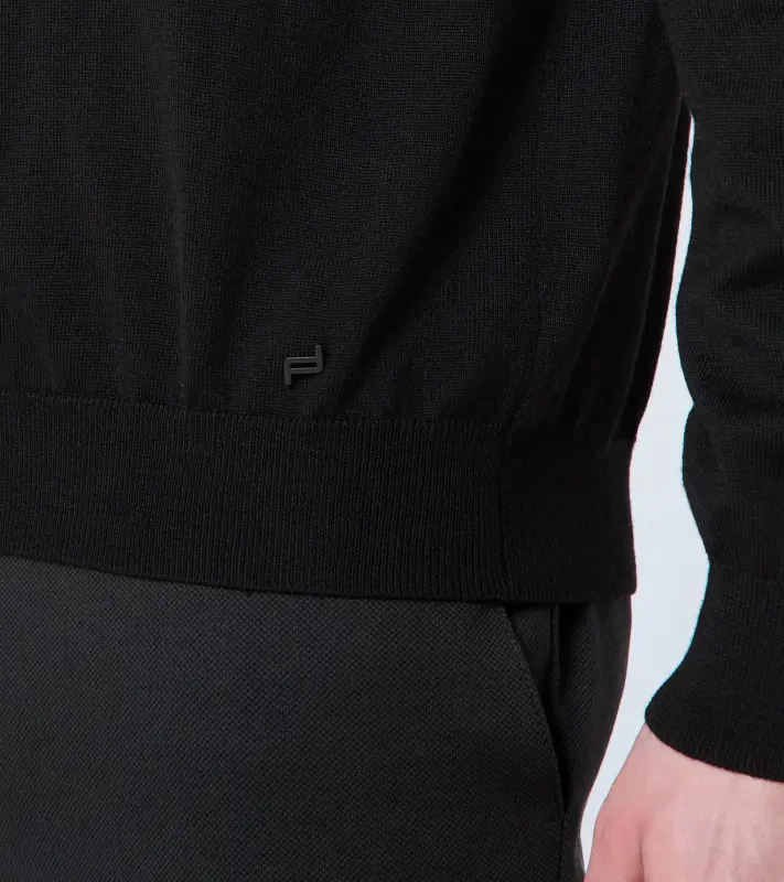PORSCHE DESIGN Crew neck pullover Svetr pulovr s výstřihem ke krku černá