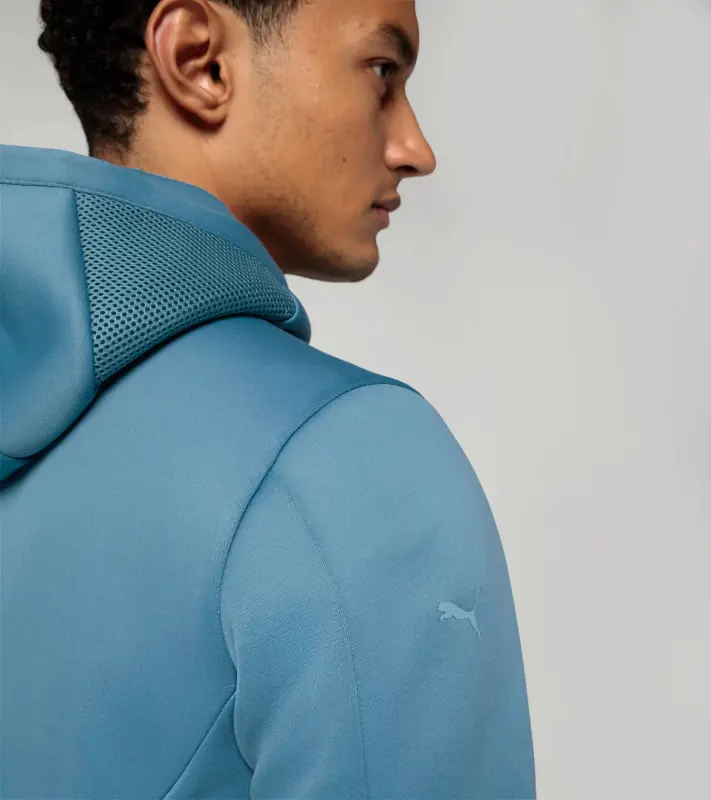 PORSCHE DESIGN Hooded sweat jacket Mikina s kapucí světle modrá