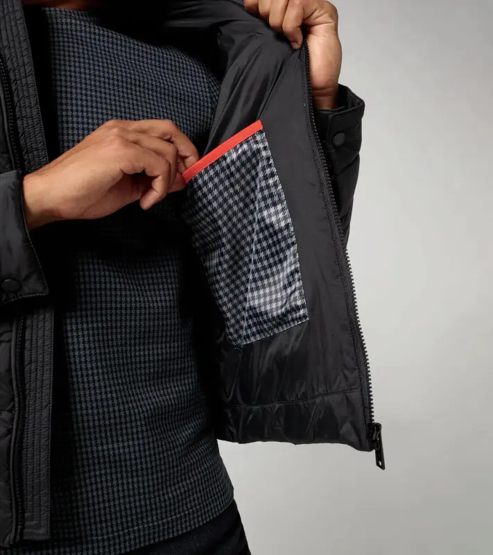 PORSCHE DESIGN Lightweight puffer jacket Bunda prošívaná odlehčená klasického střihu černá