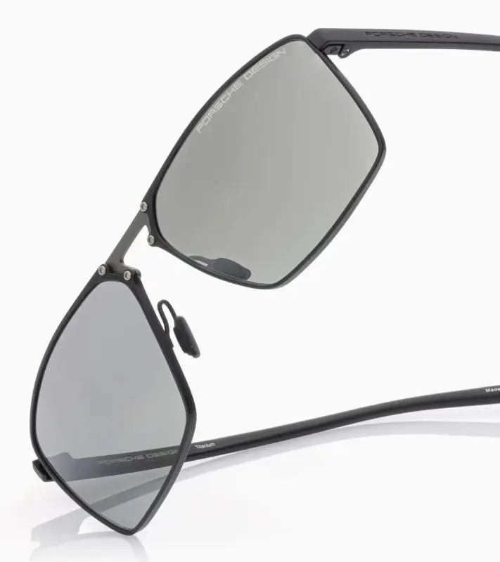 PORSCHE DESIGN Sunglasses P´8993 Sluneční brýle z titanu černé se skly v šedém gradientu