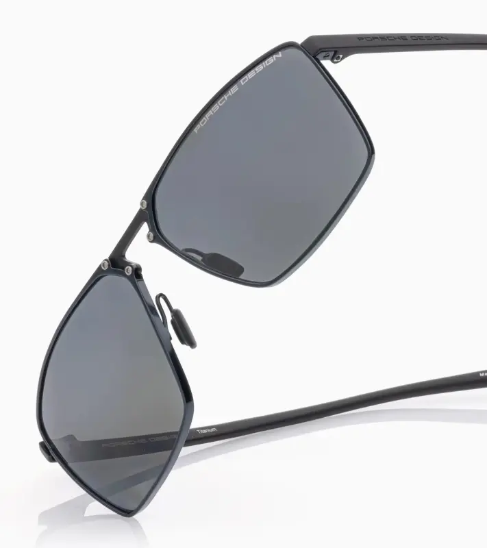 PORSCHE DESIGN Sunglasses P´8993 Sluneční brýle z titanu modročerné s šedými skly