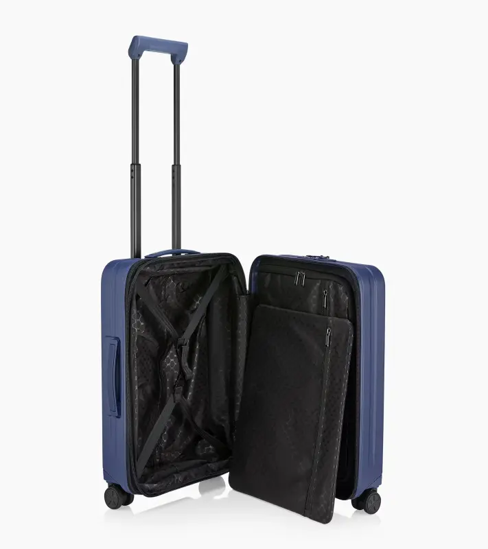 PORSCHE DESIGN Roadster Hardcase Business Trolley S Zavazadlo kufr  cestovní manažerský skořepinový matný modrý USB TSA