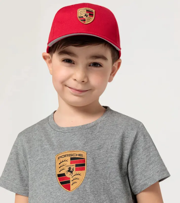 PORSCHE Kids cap Essential Čepice kšiltovka dětská se znakem červená