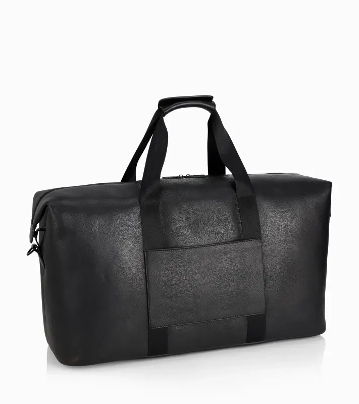 PORSCHE DESIGN Roadster Leather Weekender Zavazadlo taška velká cestovní s vnitřním organizérem a kapsami na zip černá