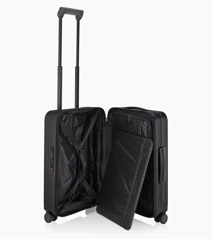 PORSCHE DESIGN Roadster Hardcase Trolley S Kufr lehké kabinové skořepinové zavazadlo černé matné USB TSA