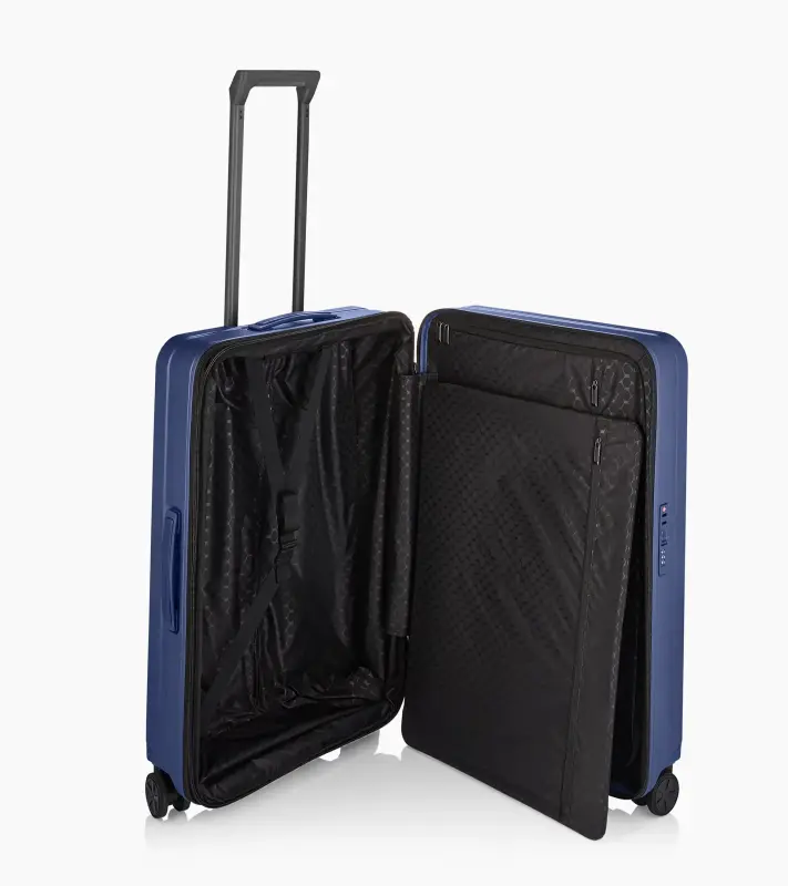 1+1 PORSCHE DESIGN Roadster Hardcase Trolley Set M+S Sada kufrů cestovních zavazadel lehké skořepinové TSA modré matné