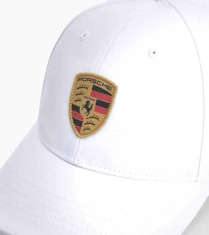 PORSCHE Crest baseball cap Essential Čepice kšiltovka se znakem bílá