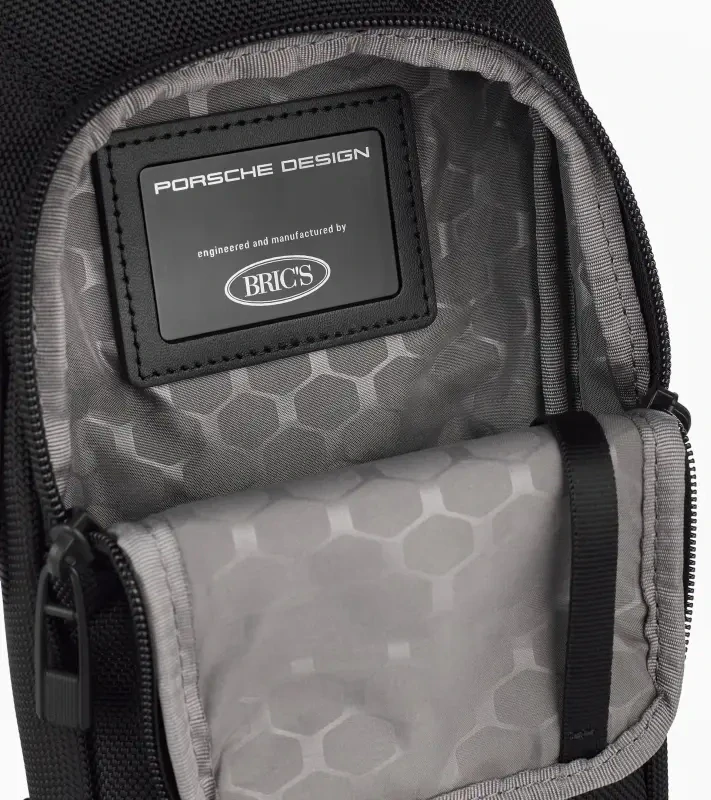 PORSCHE DESIGN Roadster Nylon Crossbody Bag Taška pouzdro diagonální do města s vnitřním organizérem na zip černé