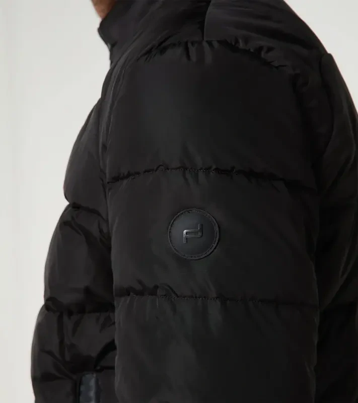 PORSCHE DESIGN Lightweight Jacket Bunda voděodolná odlehčená prošívaná s logem černá