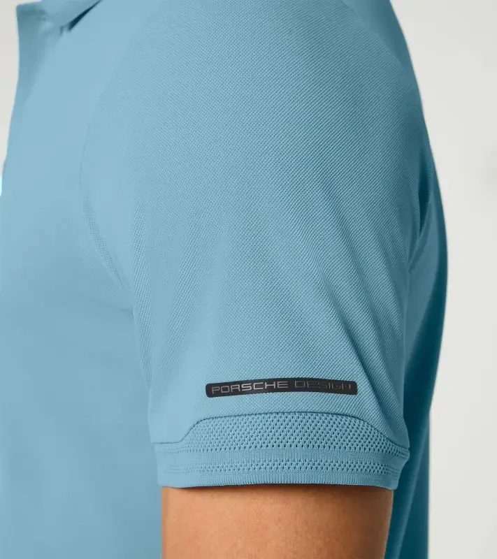 PORSCHE DESIGN Men's Polo Shirt Polokošile tričko s límečkem a knoflíčky s UV faktorem 30+ světle modrá