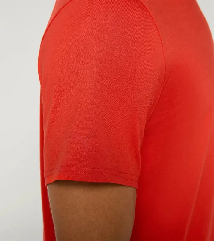 PORSCHE DESIGN Men´s T-Shirt Essential Tričko pánské volnočasové bavlněné lávově oranžová