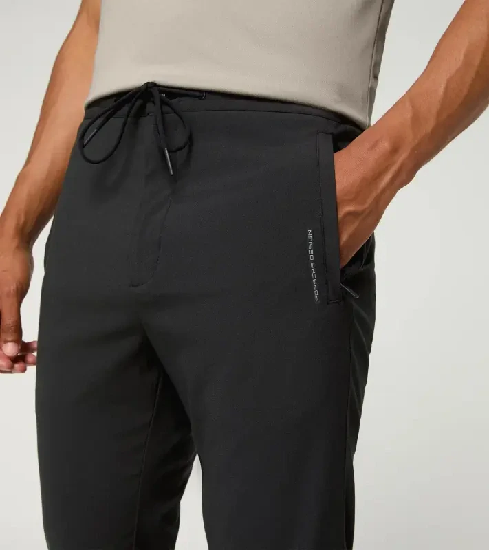 PORSCHE DESIGN Active Pants Kalhoty volnočasové funkční s elastickým pasem černá
