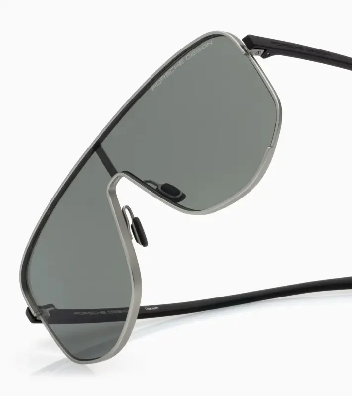 PORSCHE DESIGN P'86007 Targa #1 Sunglasses by Orlando Bloom Sluneční brýle černošedé s šedými polarizovanými skly