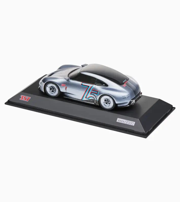 Porsche Vision 357 Limited Edition Model 1:43 stříbrná metalíza se startovním číslem 75