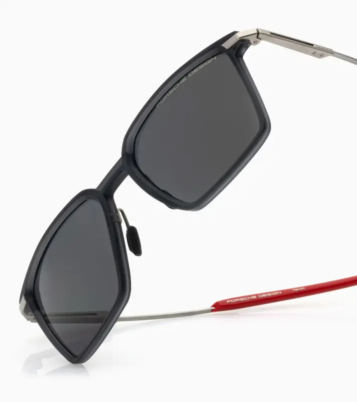 PORSCHE P´8986 Sunglasses Streamline #1 - 911 GT3 S/C Sluneční brýle černočervené s kouřovými polarizovanými skly