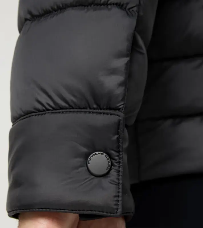 PORSCHE DESIGN Light Weight Jacket Bunda voděodolná odlehčená prošívaná se stojáčkem a logem černá