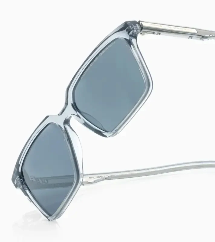 PORSCHE DESIGN P´86024 Sunglasses EDITION A #1 Uni Sluneční brýle nadčasového klasického tvaru šedé poloprůhledné s modrošedými skly