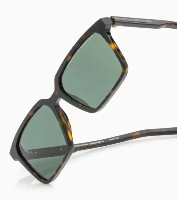 PORSCHE DESIGN P´86024 Sunglasses EDITION A #1 Uni Sluneční brýle nadčasového klasického tvaru černozlaté se světle tyrkysovými skly
