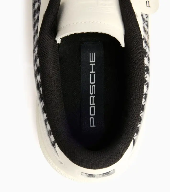 PORSCHE DESIGN 911 Pepita Palermo Sneakers Obuv volnočasová sportovní v retro stylu kostkovaná bíločerná