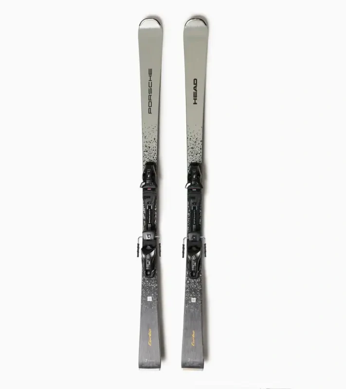 PORSCHE x HEAD 7 Series Adventure skis Sjezdové lyže dynamické slalomové s vázáním a dřevěným jádrem šedočerné