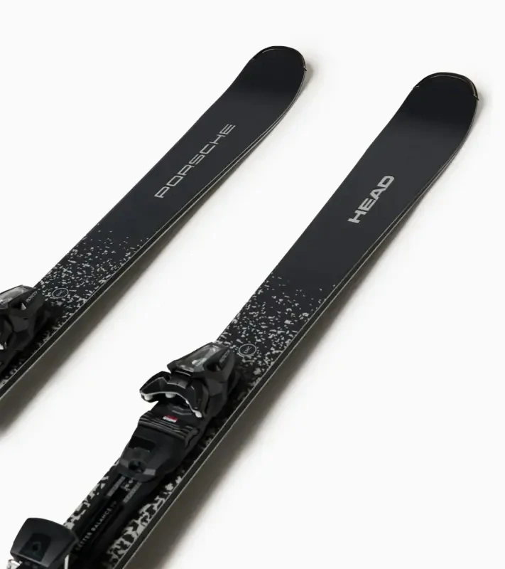 PORSCHE x HEAD 8 Series Adventure skis Sjezdové lyže dynamické pro střední oblouk s vázáním a dřevěným jádrem černošedé