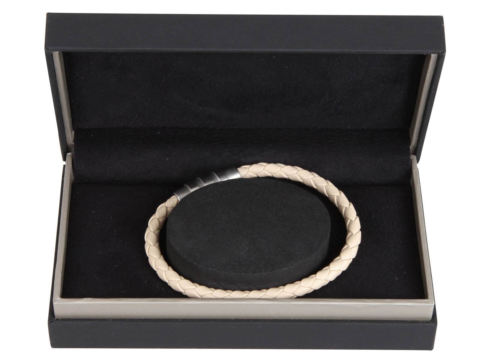Porsche Design Grooves Bracelet náramek ocel/kůže 21,5cm