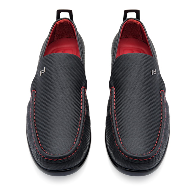 Porsche Design BEVERLY HILLS CARBON DESIGN MOCCASIN černé black Mokasíny s  karbonem