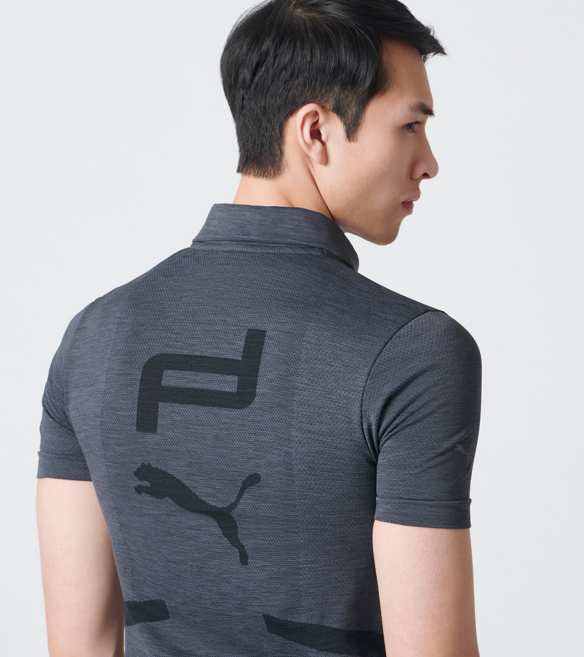 Porsche Design Active EVO Polo Tričko s límečkem asfalt asphalt