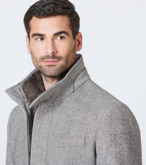 Porsche Design STAND COLLAR FORMAL COAT kabát