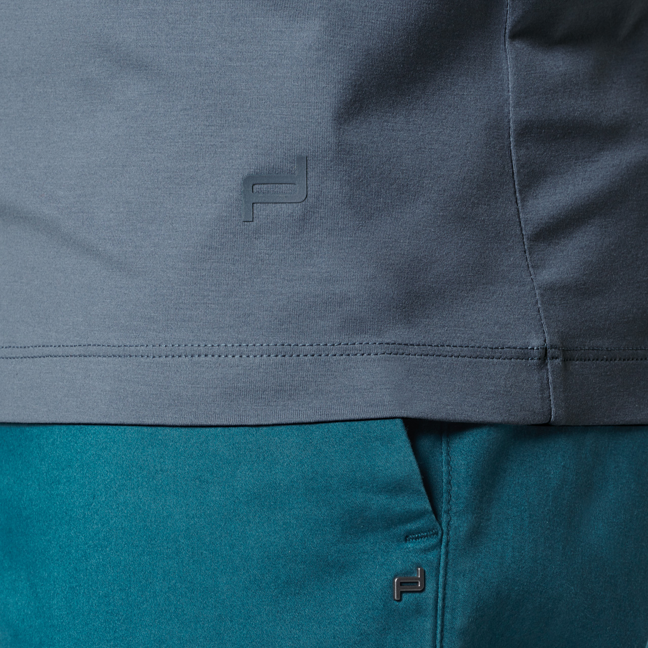 Porsche Design V-Neck Tee Tričko bavlněné s výstřihem do V šedé