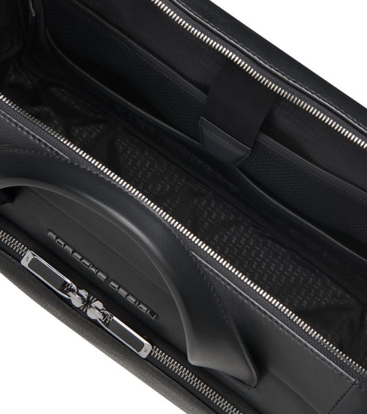 Porsche Design ROADSTER LEATHER BRIEFCASE S zavazadlo aktovka kožená černá black