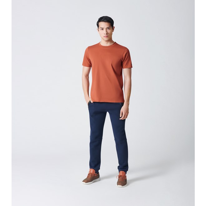 Porsche Design ESSENTIAL T-SHIRT Tričko s kulatým výstřihem kaštanově oranžová auburn