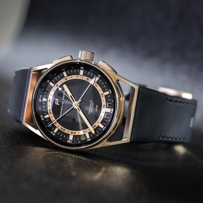Porsche Design 1919 GLOBETIMER UTC GOLD EDITION Náramkové hodinky zlatá černá gold black