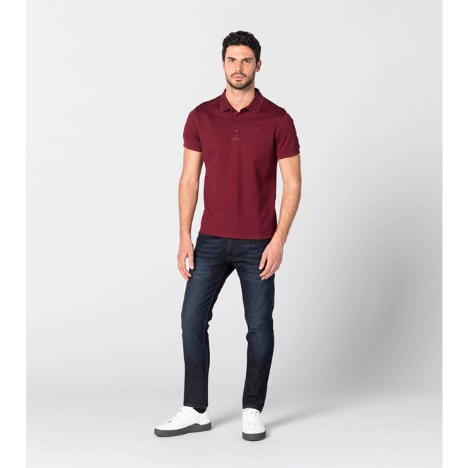 Porsche Design TEC FLEX POLO Tričko s límečkem červená rhubarb red