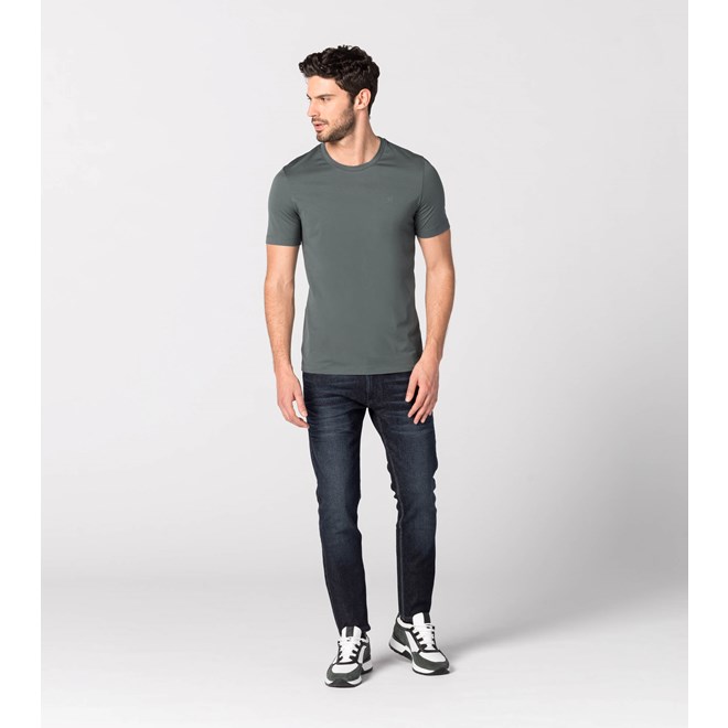 Porsche Design CREW NECK T-SHIRT Tričko s kulatým výstřihem městská zelená urban green