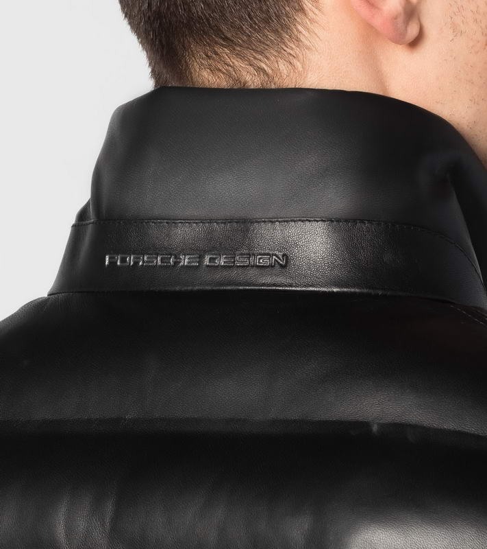 Porsche Design LIGHTWEIGHT LEATHER JACKET zimní bunda černá