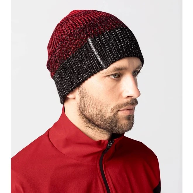 Porsche Design RCT CLASSIC CUFFLESS BEANIE Čepice pánská červená urban red velikost uni