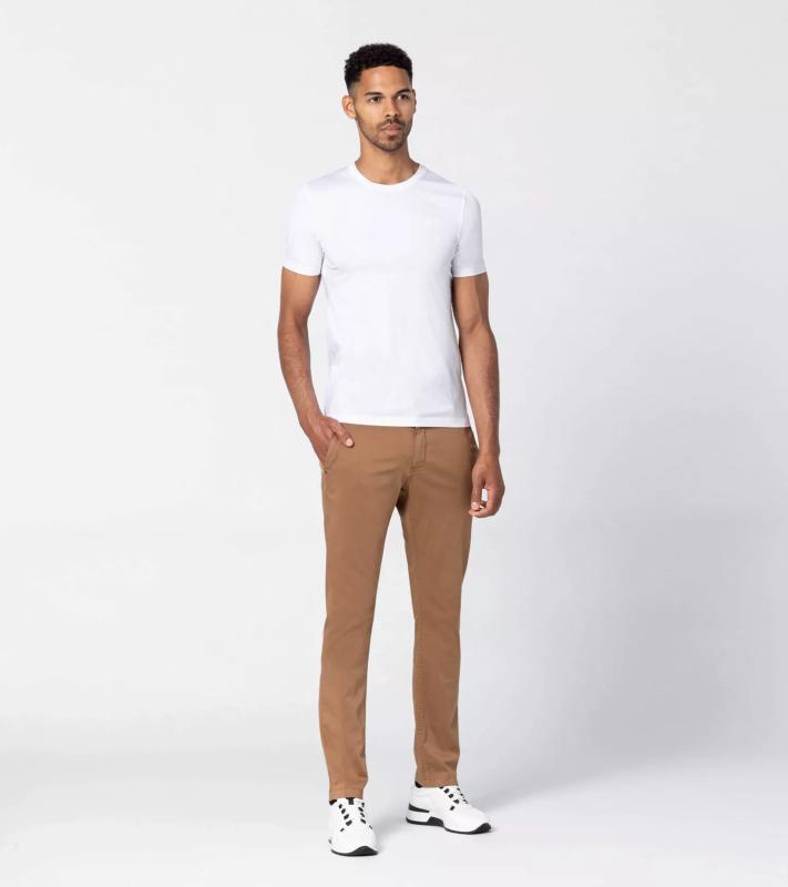 Porsche Design Basic Chino Regular Fit chino kalhoty klasický střih barva pouštní písek
