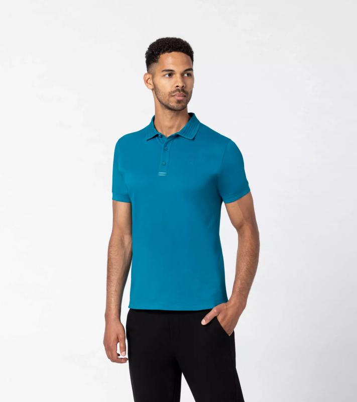Porsche Design Tec Flex Polo triko s límečkem modrá oceán