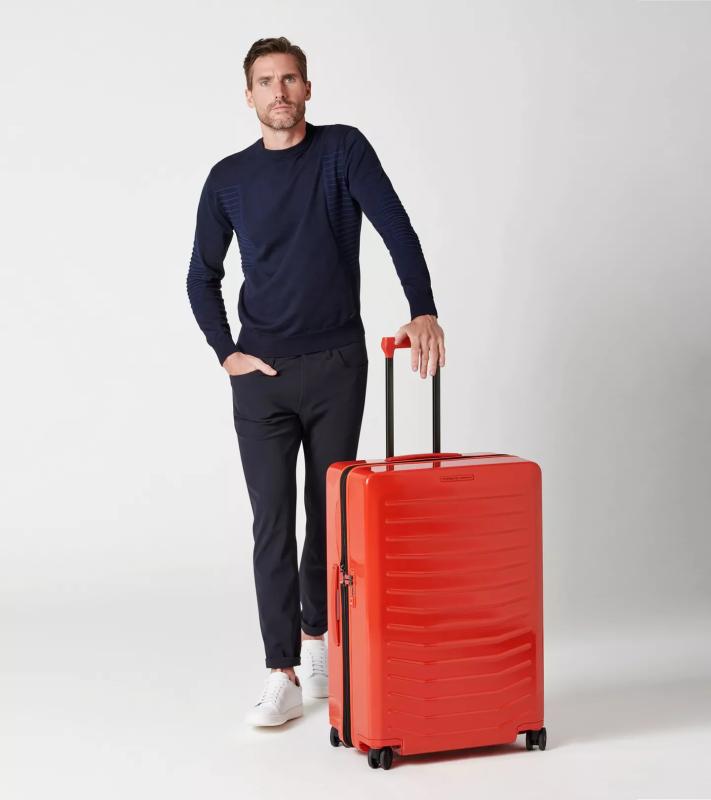 PORSCHE DESIGN Roadster Hardcase 4W Trolley L Cestovní zavazadlo kufr skořepinový velikost L lávově červený TSA