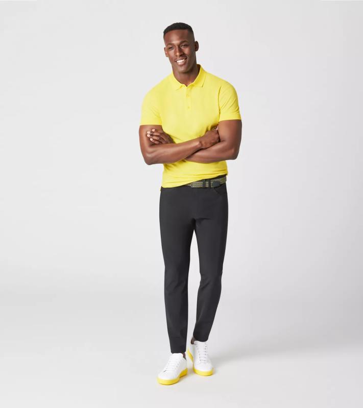 Porsche Design P-Icon Polo tričko s límečkem žluté