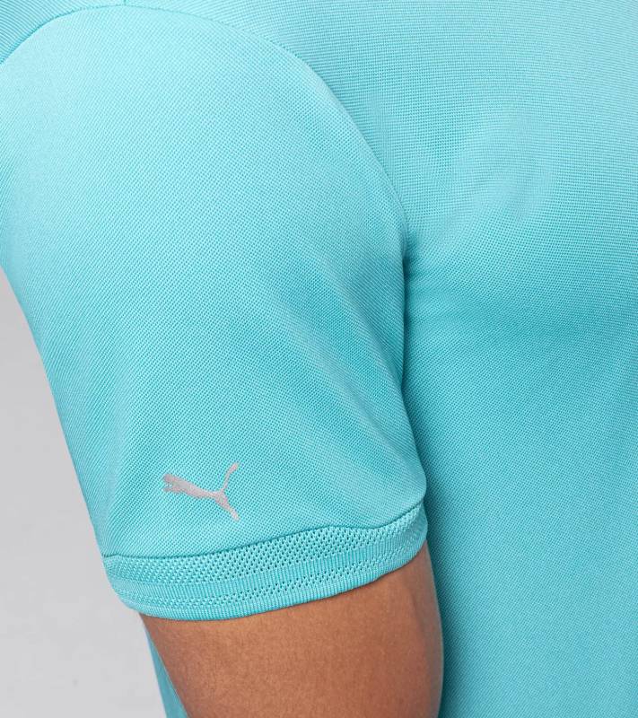 PORSCHE DESIGN Men's Polo Tričko s límečkem světle modrá porcelánová